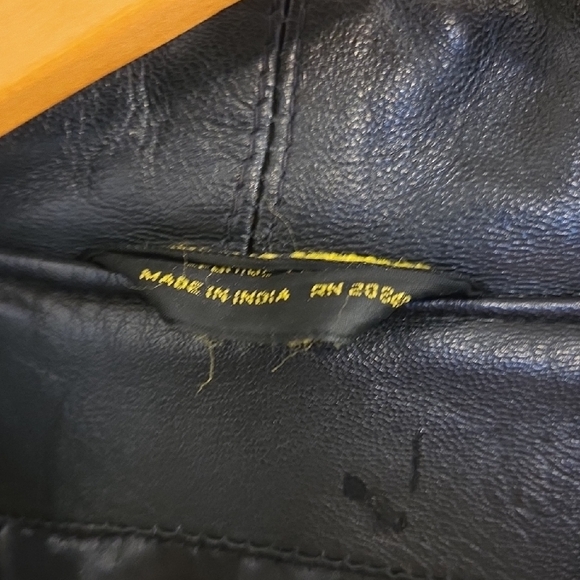 Excelled Sleek Black Leather Women's Coat XL - Picture 5 of 11